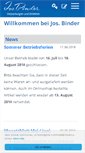 Mobile Screenshot of josbinder.at